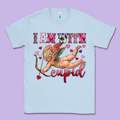 I Am With Cupid Classic Tee Designed By Oliviacreatesart