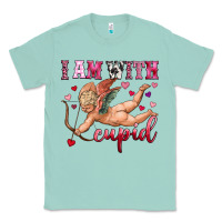Seafoam i am with cupid Classic Tee - OliviaCreatesArt