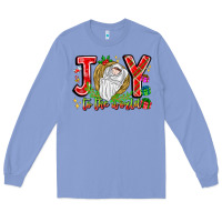 Colony Blue joy to the world Long Sleeve Tee - CowhideDigitalArt