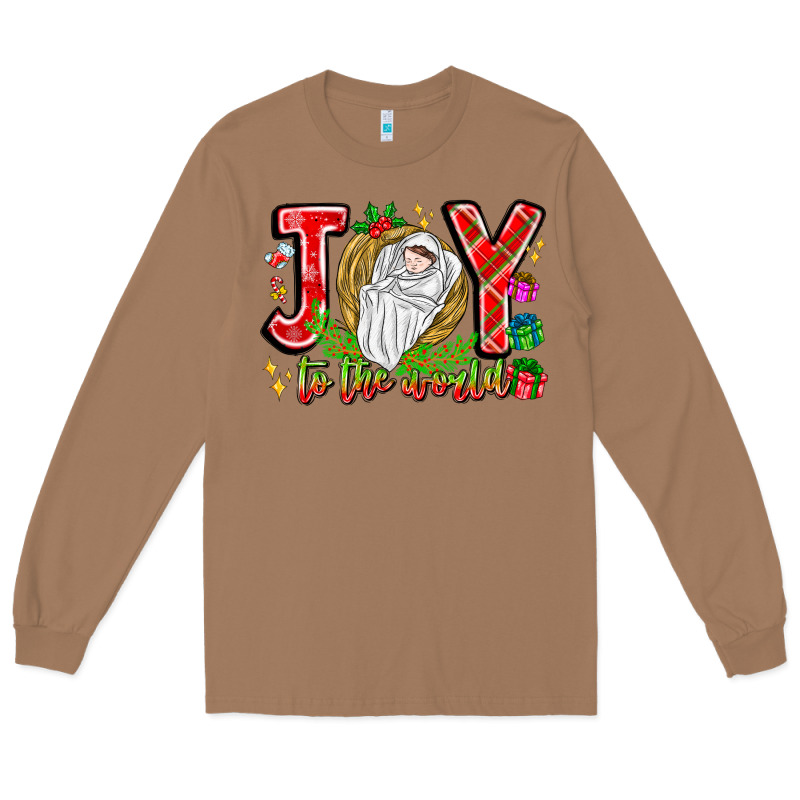 Joy To The World Long Sleeve Tee by CowhideDigitalArt | Teevron