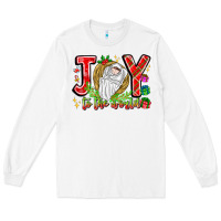 White joy to the world Long Sleeve Tee - CowhideDigitalArt