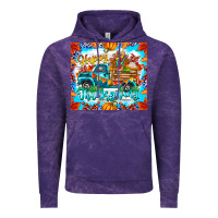 Cloud Purple happy thanksgiving Vintage Hoodie - CowhideDigitalArt
