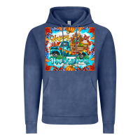 Vintage Denim happy thanksgiving Vintage Hoodie - CowhideDigitalArt
