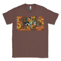 Chestnut texas map bull skull sunflower leopard licence plate Classic Tee - Artiststas