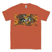 Copper texas map bull skull sunflower leopard licence plate Classic Tee - Artiststas