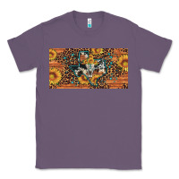 Lavender texas map bull skull sunflower leopard licence plate Classic Tee - Artiststas