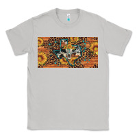 Moon Dust texas map bull skull sunflower leopard licence plate Classic Tee - Artiststas