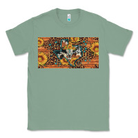 Sage texas map bull skull sunflower leopard licence plate Classic Tee - Artiststas