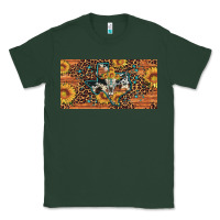 Sports Green texas map bull skull sunflower leopard licence plate Classic Tee - Artiststas