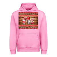 Fuchsia Pink valentines day gnomes leopard Urban Hoodie - Jasminsmagicworld