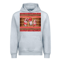 Heather Grey valentines day gnomes leopard Urban Hoodie - Jasminsmagicworld