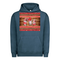 Pigment Midnight Navy valentines day gnomes leopard Urban Hoodie - Jasminsmagicworld
