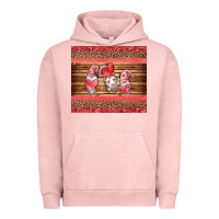 Pigment Salmon valentines day gnomes leopard Urban Hoodie - Jasminsmagicworld