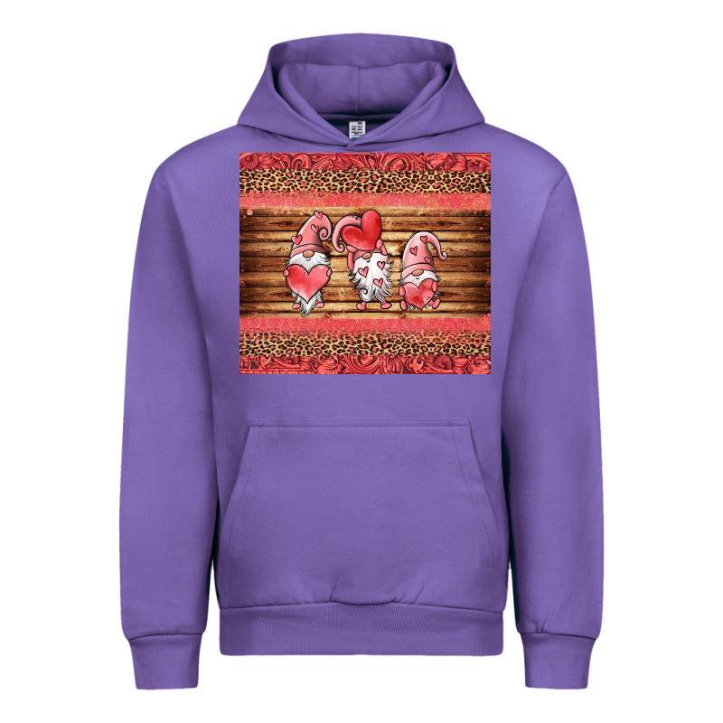 Valentines Day Gnomes Leopard Urban Hoodie by Jasminsmagicworld | Teevron