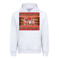 White valentines day gnomes leopard Urban Hoodie - Jasminsmagicworld