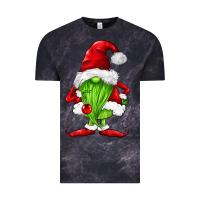 Cloud Black green christmas gnomes Vintage Tee - FaDigitalArtStudio
