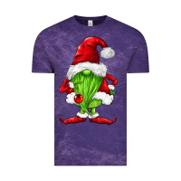 Cloud Purple green christmas gnomes Vintage Tee - FaDigitalArtStudio