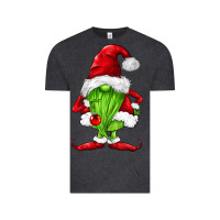 Vintage Black green christmas gnomes Vintage Tee - FaDigitalArtStudio