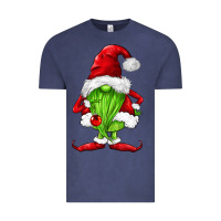 Vintage Denim green christmas gnomes Vintage Tee - FaDigitalArtStudio