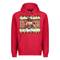 Cardinal Stacked Christmas Farm Premium Hoodie - Artiststas