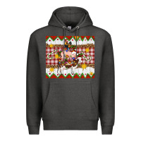 Charcoal Heather Stacked Christmas Farm Premium Hoodie - Artiststas