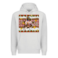 Dove Grey Stacked Christmas Farm Premium Hoodie - Artiststas