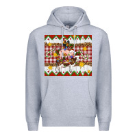 Heather Grey Stacked Christmas Farm Premium Hoodie - Artiststas