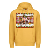 Mustard Stacked Christmas Farm Premium Hoodie - Artiststas