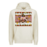 Oatmeal Heather Stacked Christmas Farm Premium Hoodie - Artiststas
