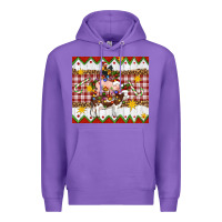 Purple Stacked Christmas Farm Premium Hoodie - Artiststas