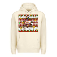 Sandshell Stacked Christmas Farm Premium Hoodie - Artiststas