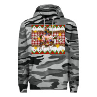 Slate Camo Stacked Christmas Farm Premium Hoodie - Artiststas