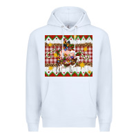 White Stacked Christmas Farm Premium Hoodie - Artiststas