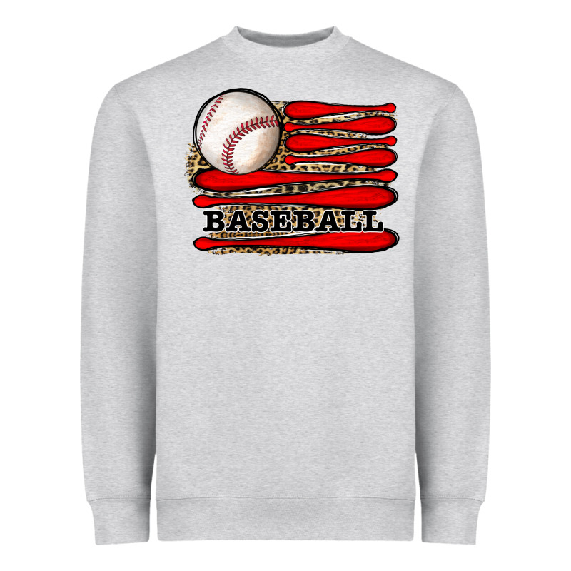 Leopard Baseball Flag Heavyweight Sweatshirt by JahusDesignShop | Teevron