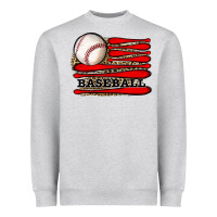 Heather Grey leopard baseball flag Heavyweight Sweatshirt - JahusDesignShop