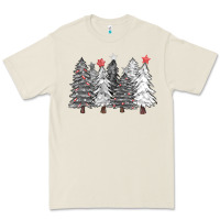 Bone black and white christmas trees with lights Premium Tee - FaDigitalArtStudio
