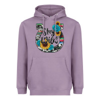 Lavender western stay wild horsesho Heavyweight Hoodie - RanaPortraitStore