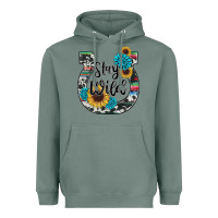Sage western stay wild horsesho Heavyweight Hoodie - RanaPortraitStore