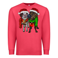 Cardinal two christmas heifers Premium Sweatshirt - RanaPortraitStore
