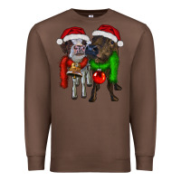 Chestnut two christmas heifers Premium Sweatshirt - RanaPortraitStore