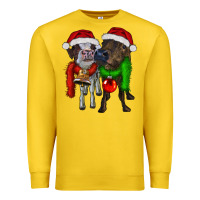 Lemon two christmas heifers Premium Sweatshirt - RanaPortraitStore