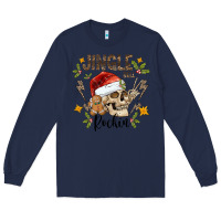 Navy jingle bell rock black Long Sleeve Tee - CowhideDigitalArt