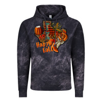 Cloud Black happy fall texas Vintage Hoodie - CowhideDigitalArt