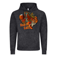 Vintage Black happy fall texas Vintage Hoodie - CowhideDigitalArt