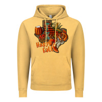 Vintage Mustard happy fall texas Vintage Hoodie - CowhideDigitalArt