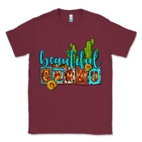 Burgundy beautiful crazy olivia Classic Tee - OliviaCreatesArt