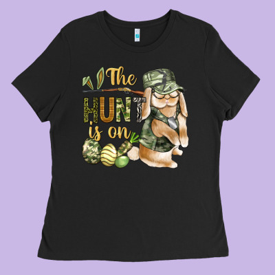 The Hunt Is On Ladies Tee Designed By Bundleandbundleshop