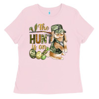 Bubblegum Pink The Hunt Is On Ladies Tee - BundleAndBundleShop