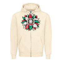 Sandshell sunflower i̇talian flag Zipper Hoodie - JahusDesignShop