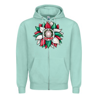 Seafoam sunflower i̇talian flag Zipper Hoodie - JahusDesignShop